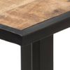 Mesa De Comedor De Madera Maciza De Mango Rugosa 120 Cm Marrón