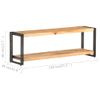 Mueble Para Tv Madera Maciza De Acacia 120x30x40 Cm Marrón