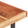 Mesa De Centro De Madera Maciza De Acacia 142x90x42 Cm Marrón