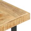 Mesa De Centro De Madera Maciza De Mango 142x90x42 Cm Marrón