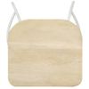 Taburetes De Cocina 4 Unidades Madera Maciza De Mango Beige