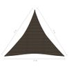 Toldo De Vela Hdpe Marrón 160 G/m² 4x4x4 M