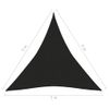 Toldo De Vela Negro Hdpe 160 G/m² 5x5x5 M