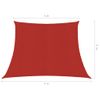 Toldo De Vela Hdpe Rojo 160 G/m² 3/4x3 M