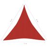 Toldo De Vela Hdpe Rojo 160 G/m² 5x6x6 M