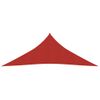 Toldo De Vela Rojo Hdpe 160 G/m² 4,5x4,5x4,5 M