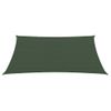 Toldo De Vela Verde Oscuro Hdpe 160 G/m² 3/4x2 M