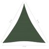 Toldo De Vela Verde Oscuro Hdpe 160 G/m² 5x6x6 M