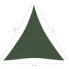 Toldo De Vela Hdpe Verde Oscuro 160 G/m² 4x5x5 M