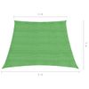 Toldo De Vela Hdpe Verde Claro 160 G/m² 4/5x3 M