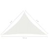 Toldo De Vela Blanco Hdpe 160 G/m² 3x3x4,2 M