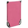 Tumbona Plegable De Acero Rosa