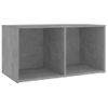 Muebles De Salón 2 Piezas Madera Ingeniería Gris Hormigón