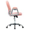 Silla De Oficina Giratoria De Cuero Sintético Rosa