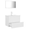 Conjunto De Muebles De Baño Aglomerado Blanco