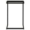 Mesa Auxiliar De Vidrio Templado Negro 40x40x60 Cm