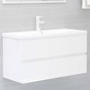 Mueble Con Lavabo Blanco Brillante Aglomerado