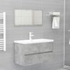 Mueble Con Lavabo Madera De Ingeniería Gris Hormigón