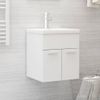 Mueble Con Lavabo Blanco Madera Contrachapada