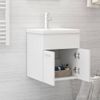 Mueble Con Lavabo Blanco Madera Contrachapada