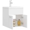 Mueble Con Lavabo Blanco Madera Contrachapada