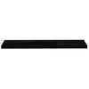 Estante Flotante De Pared Mdf Negro Brillante 120x23,5x3,8 Cm