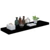 Estantes Flotantes Pared 4 Uds Negro Brillo Mdf 90x23,5x3,8cm