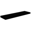 Estantes Flotantes Pared 4 Uds Negro Brillo Mdf 90x23,5x3,8cm