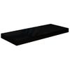 Estante Flotante De Pared 4 Uds Mdf Negro Brillo 60x23,5x3,8 Cm