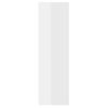 Estantes De Pared 2 Uds Contrachapado Blanco Brillo 50x15x50 Cm