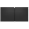 Mueble De Tv Colgante Negro 60x30x30 Cm