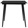 Juego De Comedor Para Jardín 5 Piezas Ratán Pvc Negro