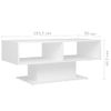 Mesa De Centro Madera Contrachapada Blanco 103,5x50x44,5 Cm