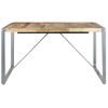 Mesa De Comedor Madera De Mango Rugosa 140x140x75 Cm Marrón