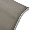 Tumbona Textilene Y Aluminio Gris Taupe Gris Topo