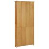 Vidax Estantería De 7 Niveles De Madera Maciza De Roble 90x22,5x200 Cm Marrón