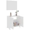 Conjunto De Muebles De Baño 4 Pzas Madera Contrachapada Blanco