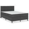 Cama Box Spring Tela Gris Oscuro 180x200 Cm