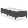 Cama Box Spring Tela Gris Oscuro 100x200 Cm