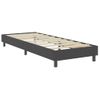 Cama Box Spring Tela Gris Oscuro 100x200 Cm