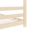 Estructura De Cama Infantil De Madera Maciza De Pino 70x140 Cm Marrón