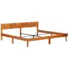 Estructura De Cama De Madera Maciza De Sheesham 200x200 Cm Marrón