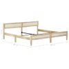 Estructura De Cama De Madera Maciza De Mango 200 Cm Marrón