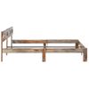 Estructura De Cama De Madera Maciza De Sheesham 200x200 Cm Gris