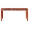 Mesa De Comedor De Madera Maciza De Sheesham 180x90x76 Cm Marrón