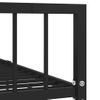 Estructura De Cama De Metal Negro 100x200 Cm