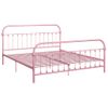 Estructura De Cama De Metal Rosa 180x200 Cm