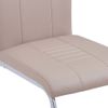 Sillas Voladizas De Comedor 6 Uds Cuero Sintético Capuchino Beige