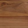 Mesa De Comedor De Madera De Acacia Maciza Y Acero 120x60x76 Cm Marrón