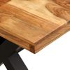 Mesa De Comedor De Madera Maciza De Acacia Y Mango 180x90x76 Cm Marrón